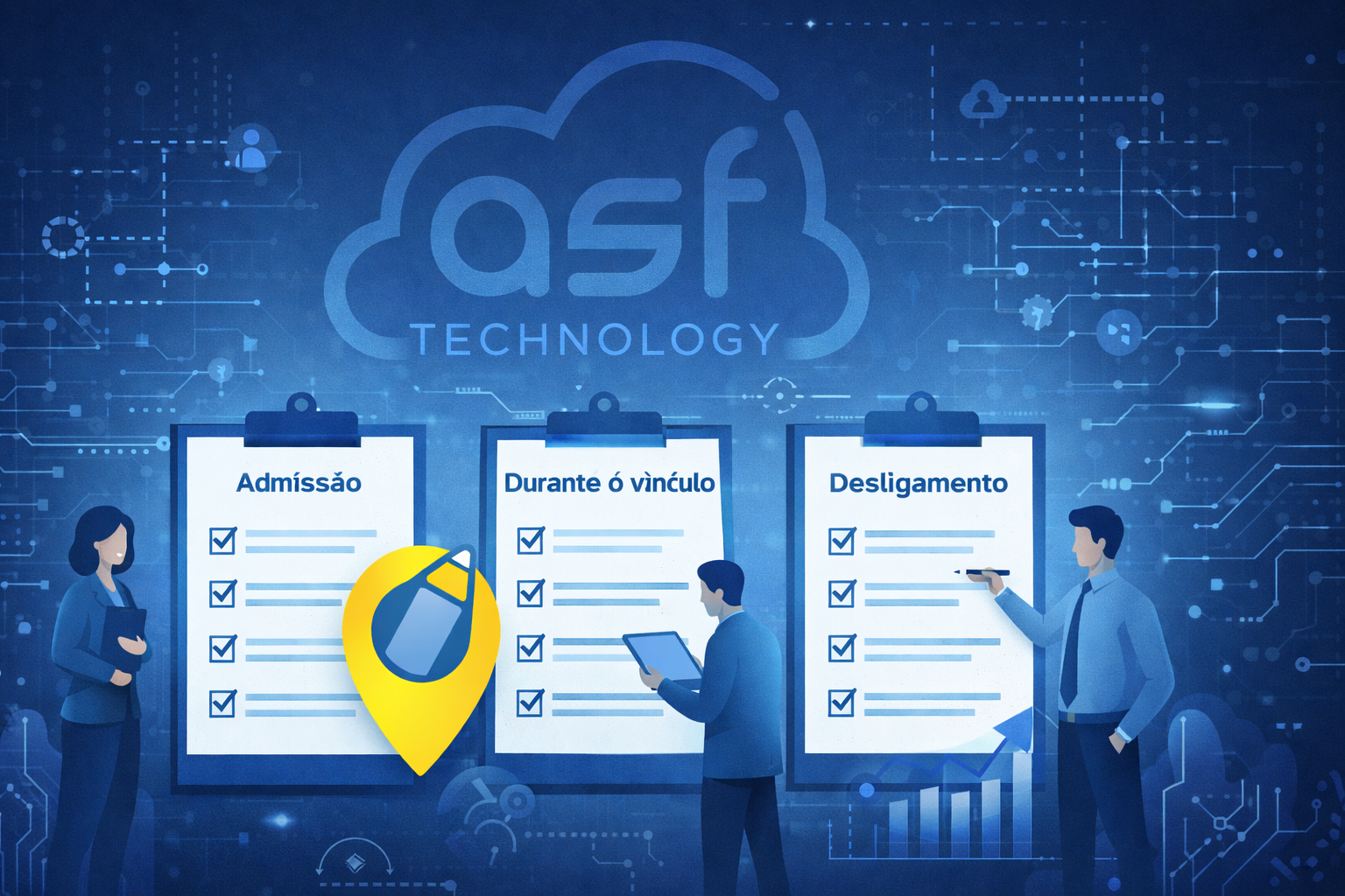 Checklist de documentos admissionais, durante o vínculo e de desligamento para gestão de colaboradores